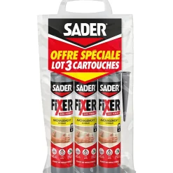 Colle de fixation Fixer Sans Percer Aménagement intérieur 3x280ml^Sader Best