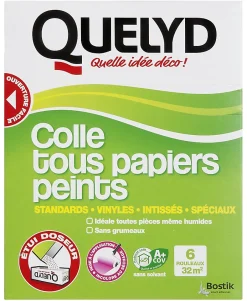 Colle en poudre - adaptée pour tout papiers peints - surface de couverture 32 m² - 30601377-Quelyd Outlet
