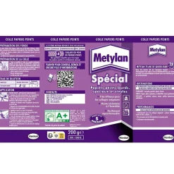 Colle en poudre - adaptée pour tout papiers peints vinyles - surface de couverture 25 m² - 156816^Metylan