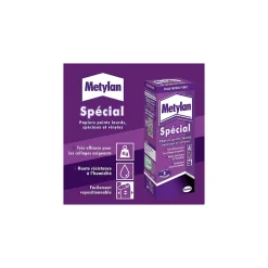 Colle en poudre - adaptée pour tout papiers peints vinyles - surface de couverture 25 m² - 156816^Metylan