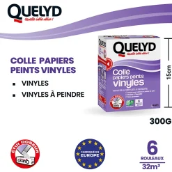 Colle en poudre - adaptée pour tout papiers peints vinyles - surface de couverture 32 m² - 30601637^Quelyd New