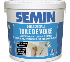 Colle en Pâte pour Toiles de Verre , Prête à l'Emploi, Seau de 10 kg^Semin Discount