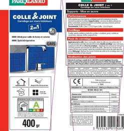 Colle et joint carrelage mur intérieur gris 400 g-Parexlanko Clearance
