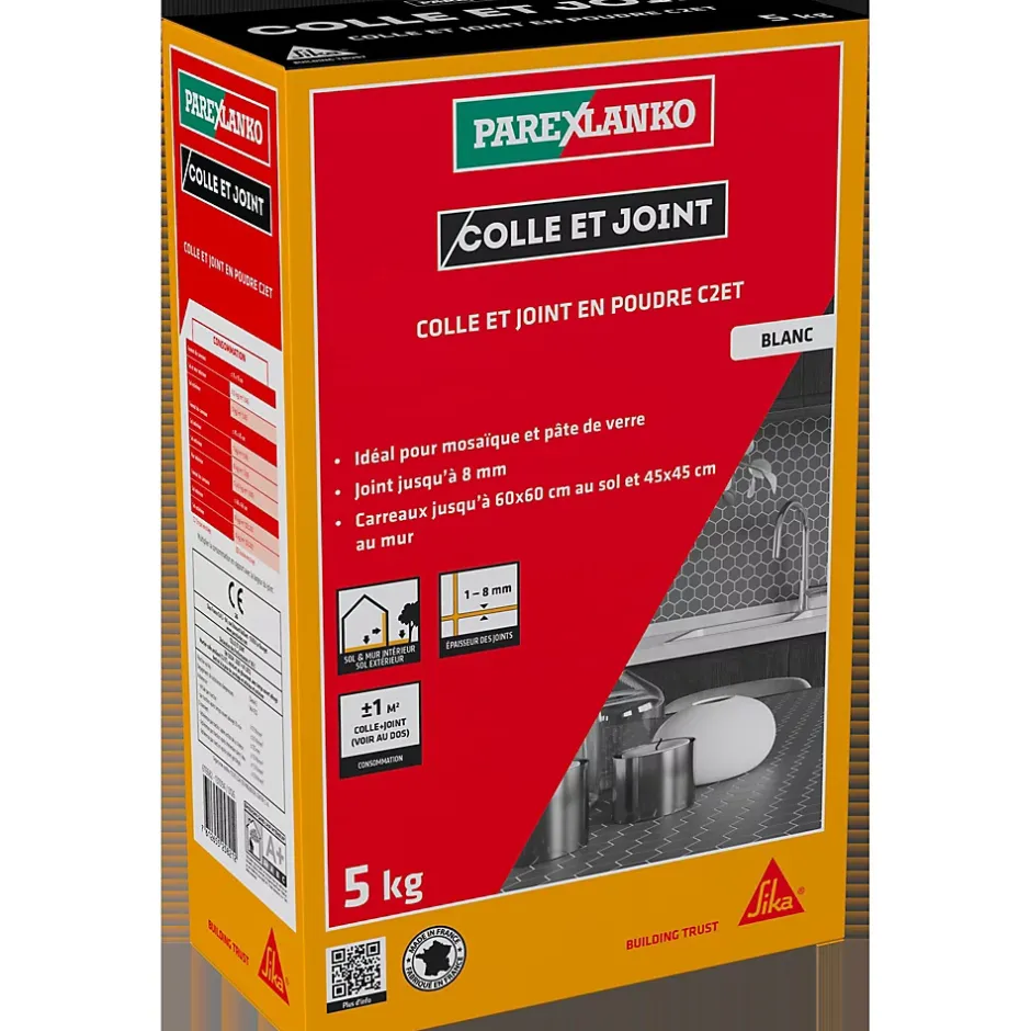 Colle et joint en poudre 5 kg blanc^Parexlanko Hot