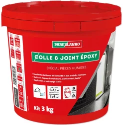Colle et joint Epoxy spécial pièces humides Gris foncé 3 kg^Parexlanko Clearance