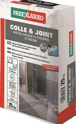 Colle et joint spéciale douche italienne 25 kg^Parexlanko Discount