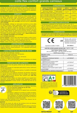 Colle flex confort grands carreaux gris Weber 15kg-Weber Saint-Gobain Outlet