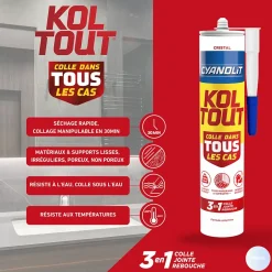 Colle Koltout Transparente cartouche 290 ml-Cyanolit Best