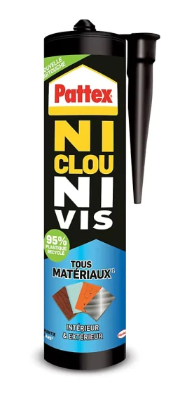 Colle Ni clou ni vis tous travaux intérieur et extérieur cartouche 450g^Pattex Best