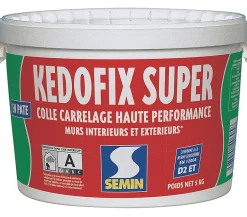 Colle pour Carrelage Haute Performance Kedofix , Prêt à l'emploi, Intérieur/extérieur, seau de 5 kg-Semin Online