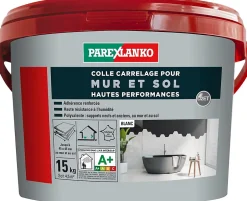 Colle pour carrelage mur et sol intérieur hautes performances blanc 15 kg^Parexlanko Online