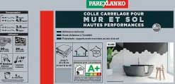 Colle pour carrelage mur et sol intérieur hautes performances blanc 15 kg^Parexlanko Online
