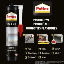 Colle pour fixation sur PVC et alu cartouche 450g^Pattex Online