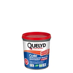 Colle pour revêtements lisses de rénovations lourds (jusqu'à 750g/m²) pâte 1kg-Quelyd