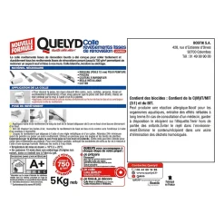 Colle pour revêtements lisses de rénovations lourds (jusqu'à 750g/m²) pâte 5kg-Quelyd Outlet