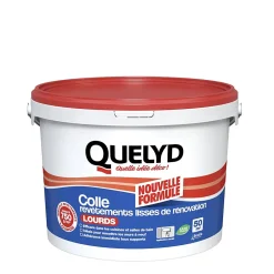Colle pour revêtements lisses de rénovations lourds (jusqu'à 750g/m²) pâte 10kg-Quelyd