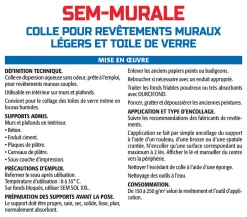 Colle pour Toiles de Verre et Revêtements Muraux Légers , Prêt à l'Emploi, Seau de 10 kg-Semin
