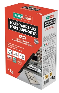 Colle tous carreaux tous supports Blanc 5kg-Parexlanko Online