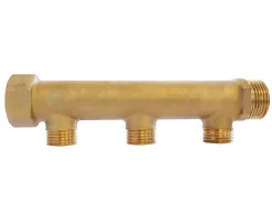 Collecteur lation 3 départs M15/21 - Entrée F20/27 - Sortie M20/27-Somatherm for you