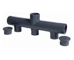 Collecteur nourrice PVC 63mm PN16 1 entrée 5 sorties Femelle Male 6,3cm^Codital
