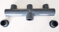 Collecteur Piscine PVC 50mm PN16 3 entrées 1 sortie Femelle Male 5cm^Fitt Best