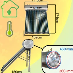 Collecteur pressurisé avec réservoir 200L 1 pièce.-Thunder Best