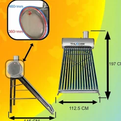 Collecteur solaire non pressurisé avec réservoir 150L 1 pièce.^Thunder Sale