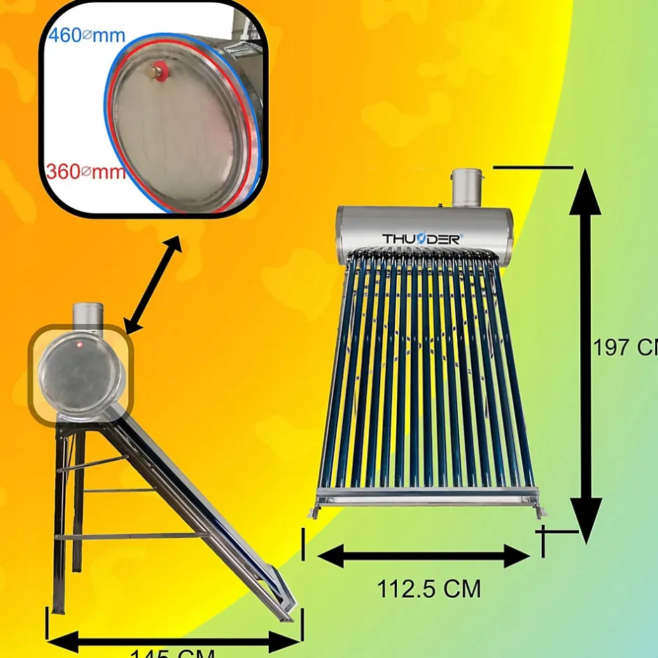 Collecteur solaire non pressurisé avec réservoir 150L 1 pièce.^Thunder Sale