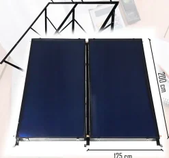 Collecteur solaire plat 2x 2,5m 1 pièce.-Thunder Clearance