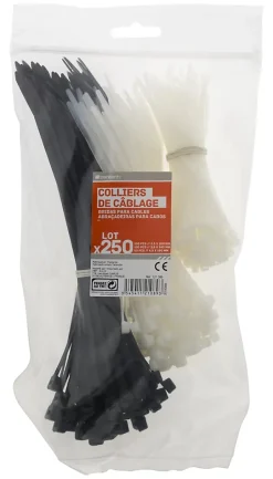 Collier de câblage 250 pièces^Zenitech Sale