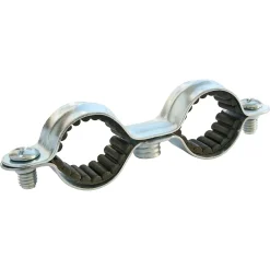 Collier de fixation double isophonique pour tube Ø18 mm, lot de 2-Somatherm for you Clearance