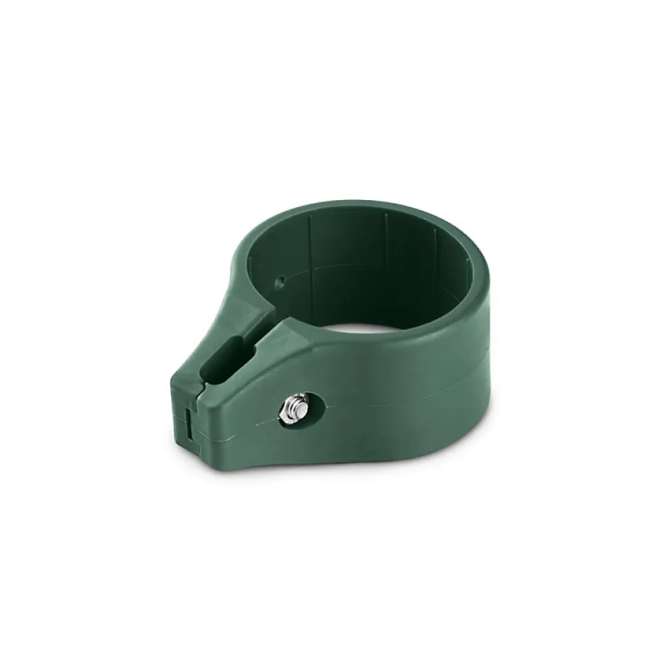 Collier de fixation rond pour portillon grillagé 60mm Vert^Easy Cloture