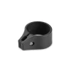 Collier de fixation rond pour portillon grillagé 60mm Noir-Easy Cloture