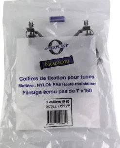 Collier de supportage pour conduite ø 80 mm , lot de 2^Fitt Outlet
