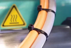 Colliers de fixation en nylon. Noirs. 7,6x550 - 50pces-Velamp Hot