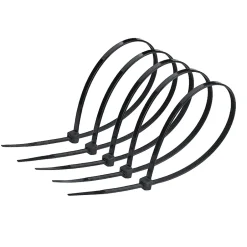 Colliers de serrage colliers de câblage sans halogène 7,6 x 450 mm noirs UV 777820 lot de 100 pcs-Edo Hot