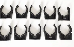 Colliers PVC de fixation à clip pince ouverte PVC 63mm (Lot de 10)-Codital Best