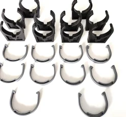 Colliers PVC de fixation à clip fermé PVC 63mm (Lot de 10)^Codital Online