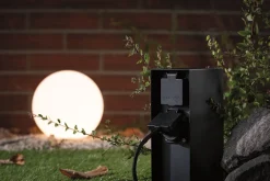 Colonne de prises Rio Horloge de programmation IP44 Anthracite^Paulmann Discount