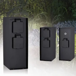 Colonne de prises Rio Interrupteur crépusculaire IP44 Anthracite^Paulmann Discount