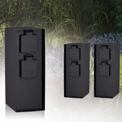 Colonne de prises Rio Quadruple IP44 Anthracite^Paulmann