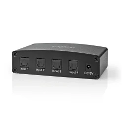Commutateur audio Toslink 4 Ports-Nedis Outlet
