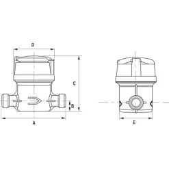 Compteur d'eau divisionnaire eau chaude - Aquadis+ -^Itron Sale