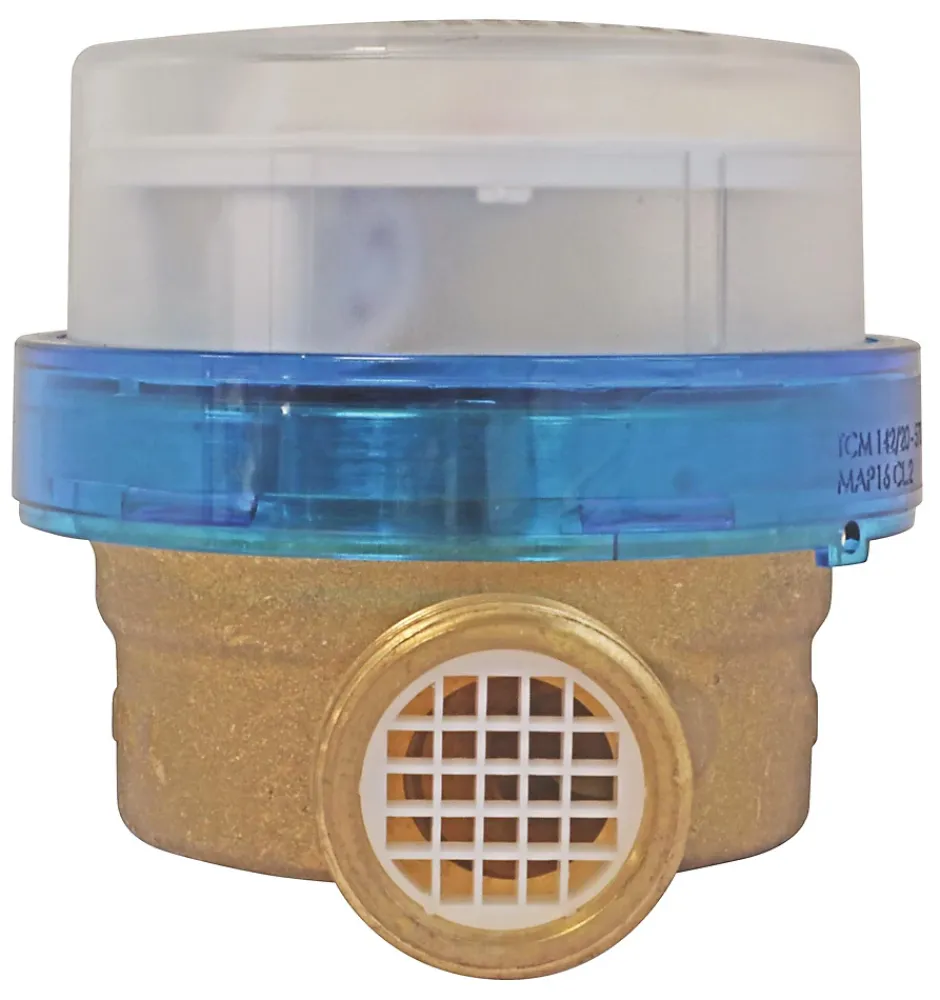 Compteur d'eau jet unique eau froide calibre 15 mâle/ mâle 20/27 laiton^Somatherm for you Outlet