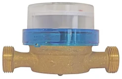 Compteur d'eau jet unique eau froide calibre 15 mâle/ mâle 20/27 laiton^Somatherm for you Outlet