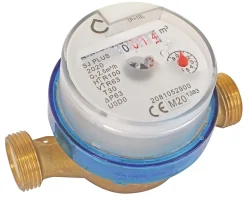 Compteur d'eau jet unique eau froide calibre 15 mâle/ mâle 20/27 laiton^Somatherm for you Outlet