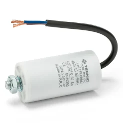 Condensateur de démarrage pour moteurs électriques, 450V, capacité : 12 microfarad, avec câble de 15cm-Tecnid New
