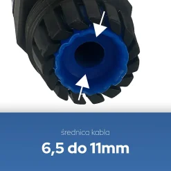 Connecteur de Câble Étanche, IP68, en T, 0,5-2,5 mm², 16 A, 250 V, 2 pcs^Horoz Electric New