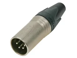 Connecteur XLR 4 points mâle nickel-Neutrik