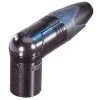 Connecteur XLR 3P mâle coudé noir-Neutrik Best